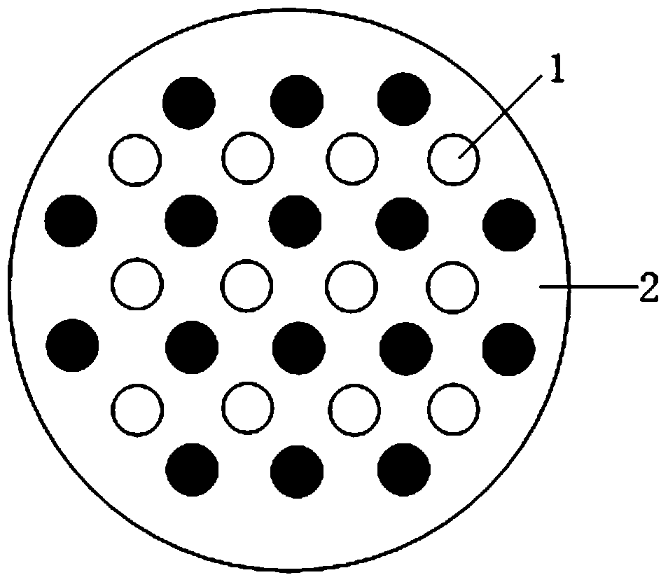 An electromagnetic shielding structure based on double-layer cut-off circular waveguide array metal mesh/film