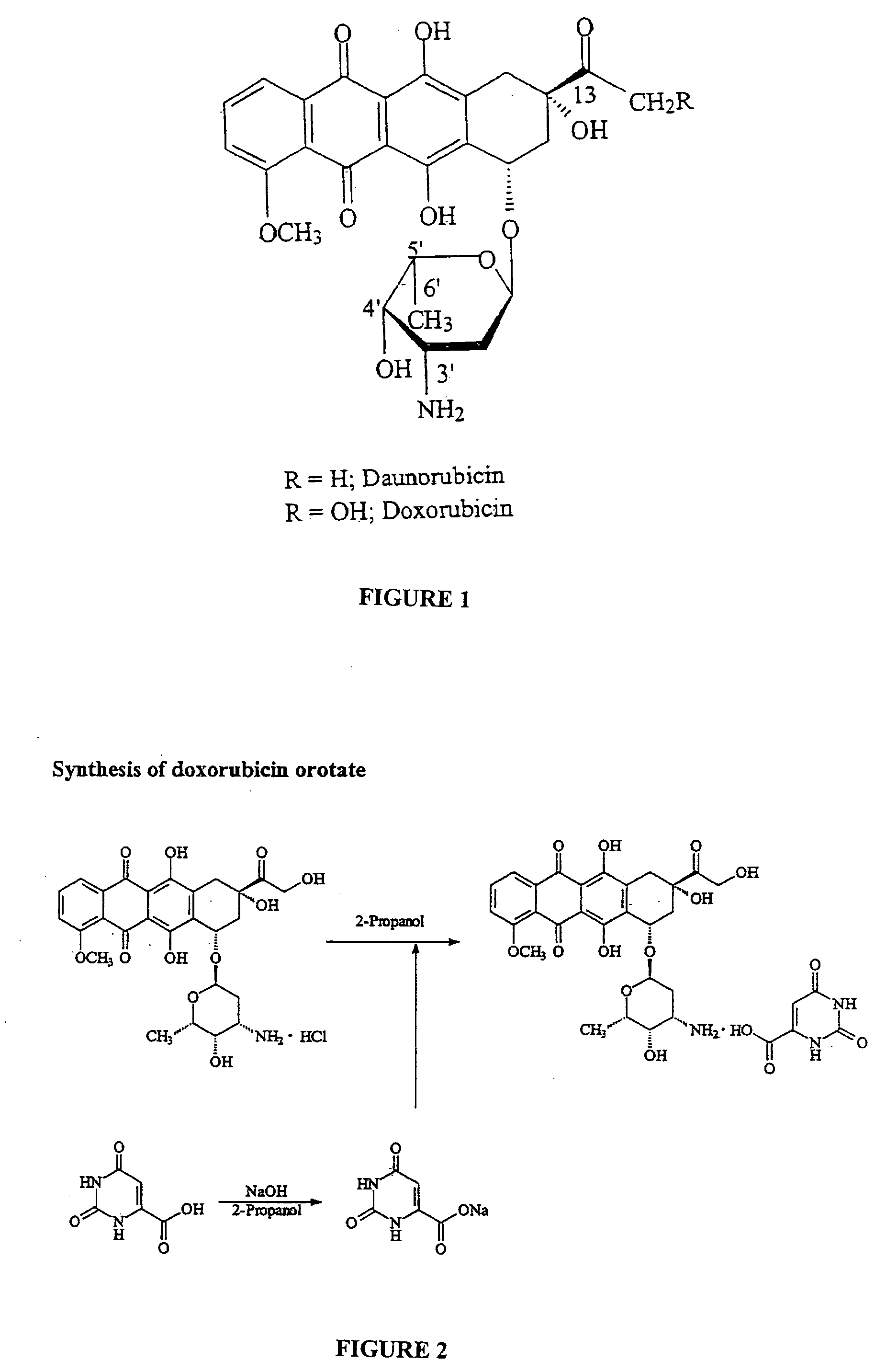 Compositions and methods of reducing tissue levels of drugs when given as orotate derivatives
