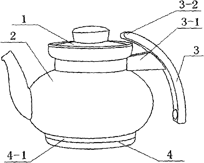 Special kettle for electromagnetic oven