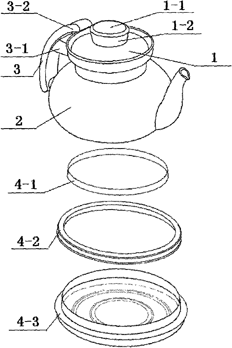 Special kettle for electromagnetic oven