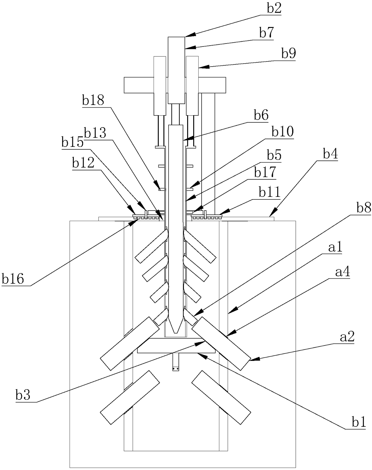 Lateral tree root hole digging pile and installation equipment thereof