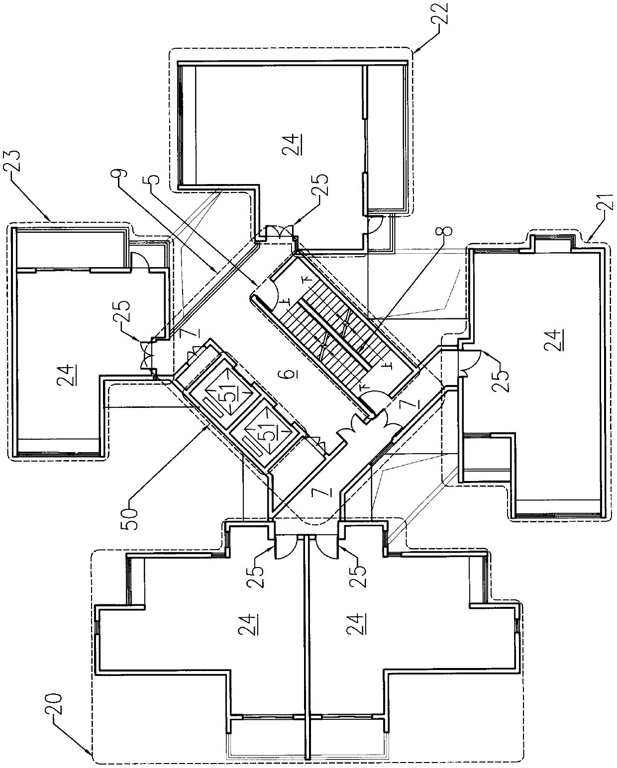 Modular high-rise building