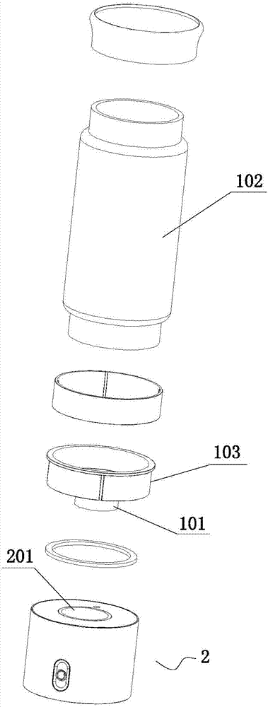 An anti-pressure hydrogen-rich water cup