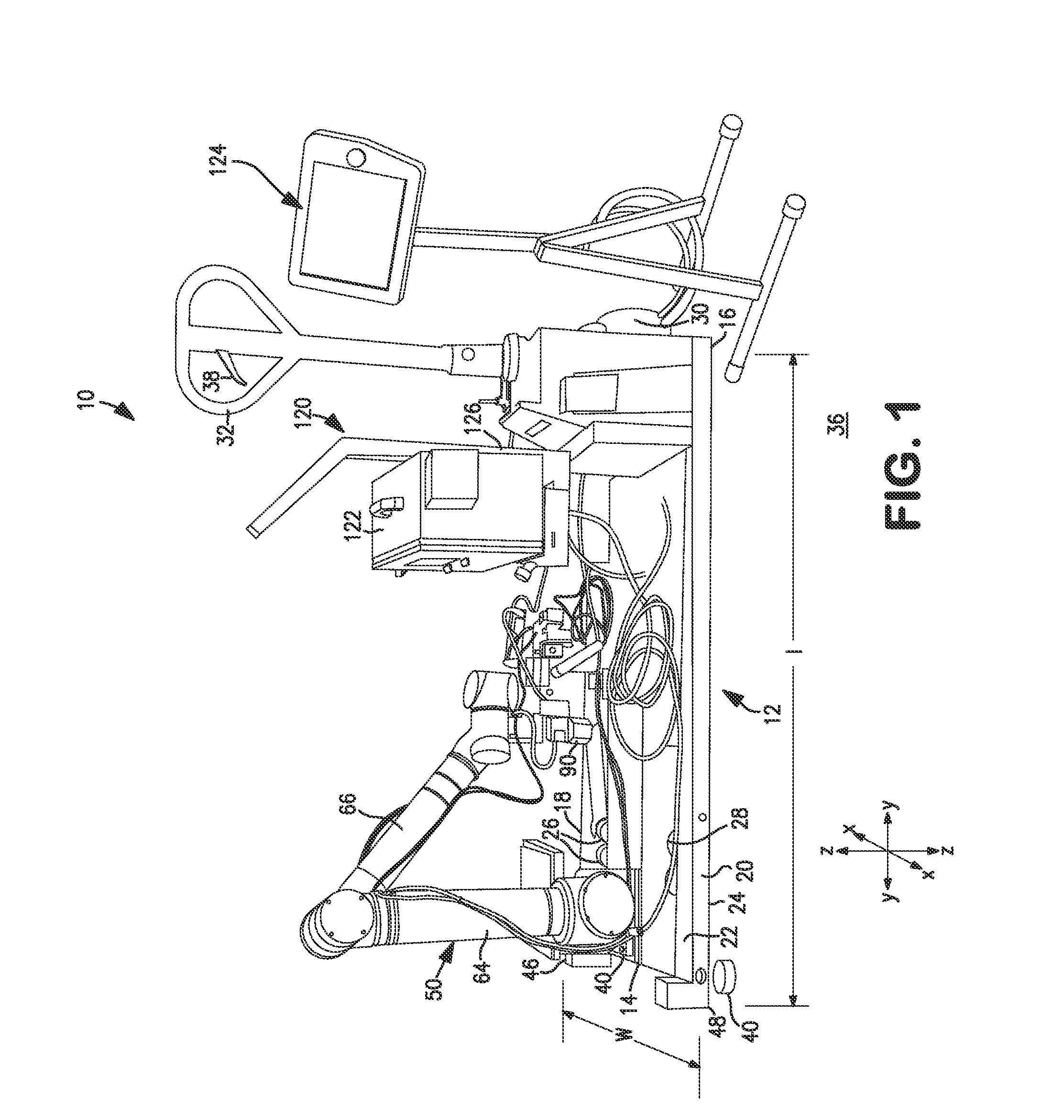 Machine for aligning items in a pattern and a method of use
