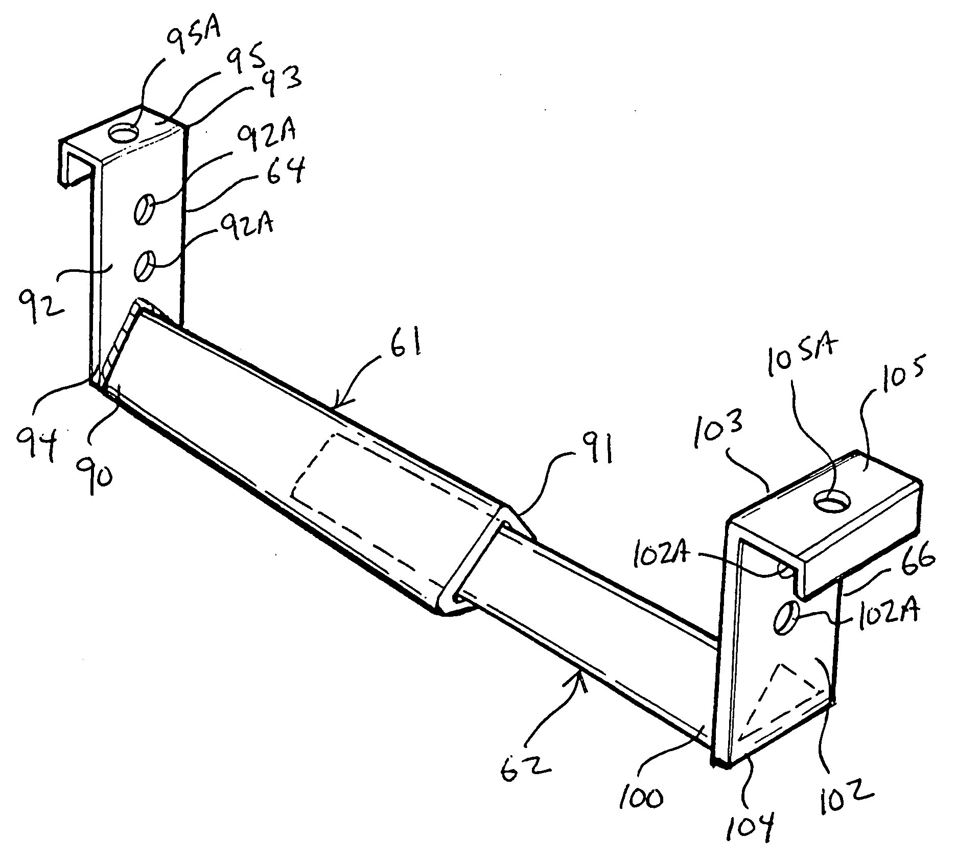 Hanger assemblies and brackets therefor