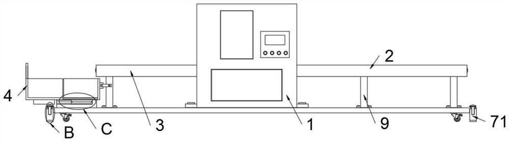 Production process of composite floor capable of improving production efficiency