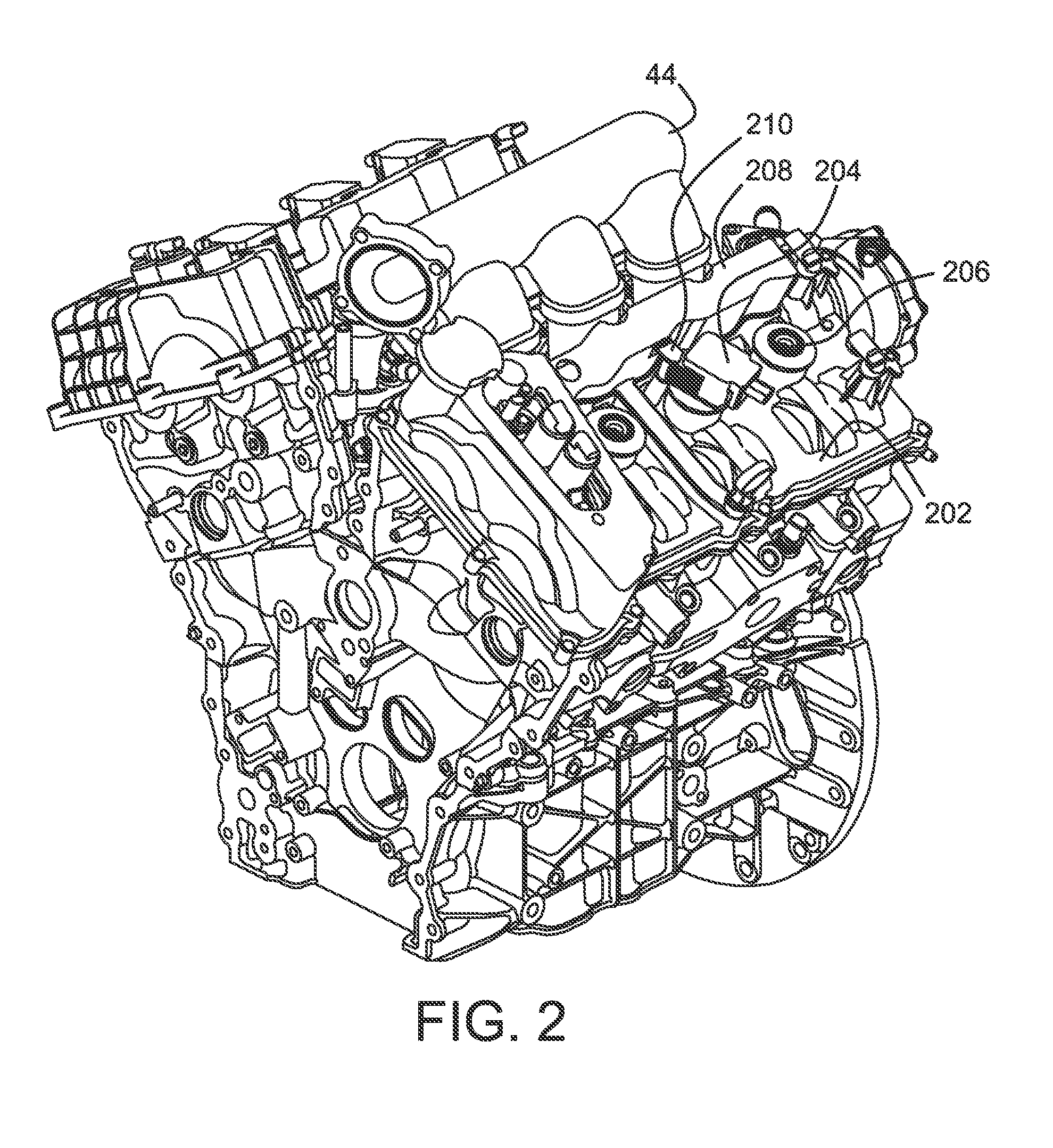 Cam cover coil on plug retention via oil separator