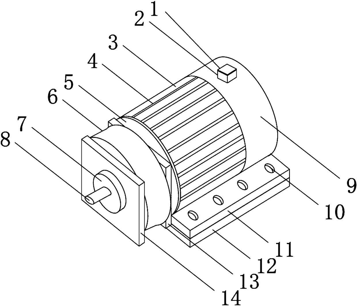 New energy automobile motor with efficient heat dissipation