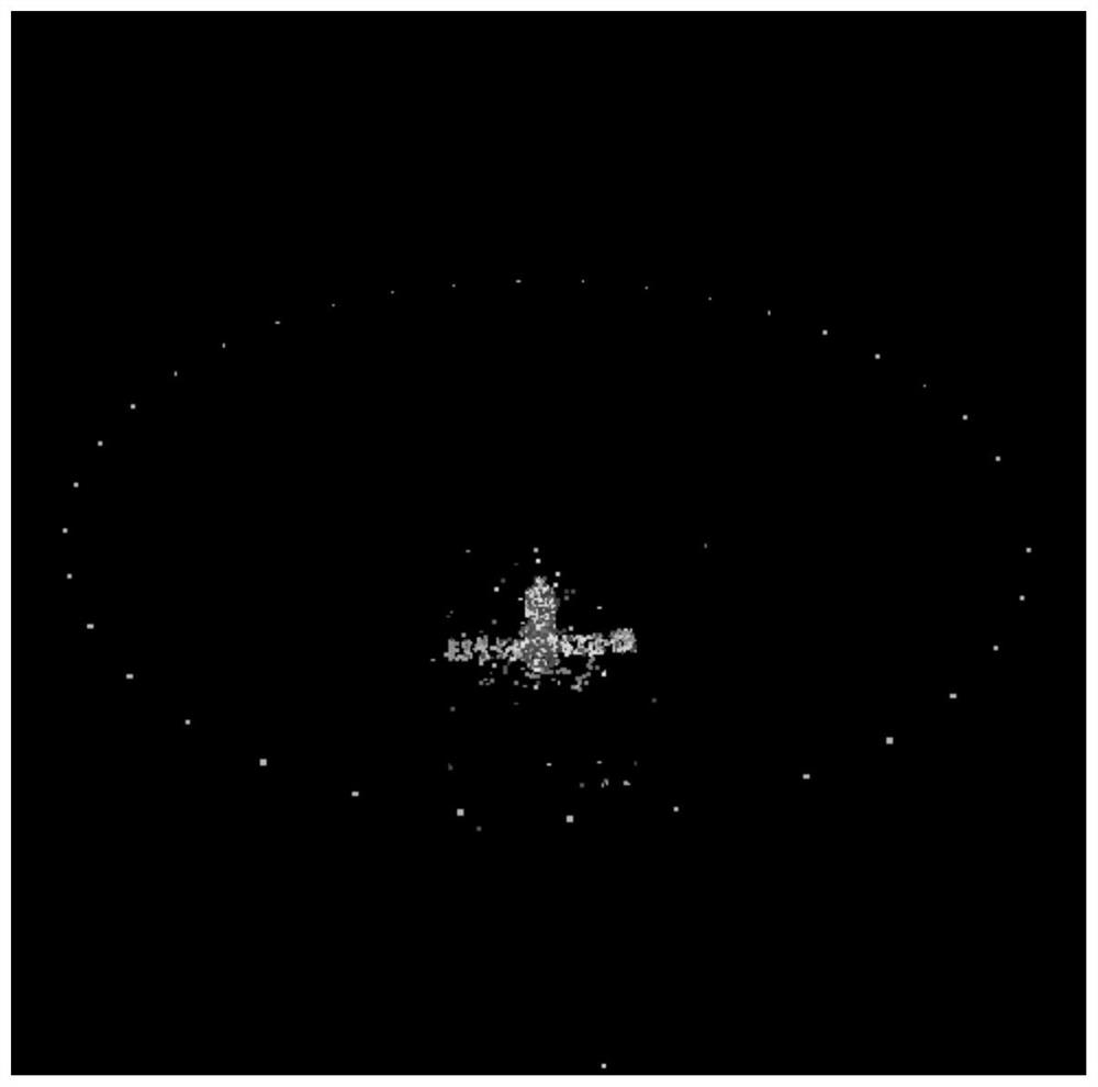 Space target three-dimensional sparse reconstruction method based on image sequence trajectory tracking