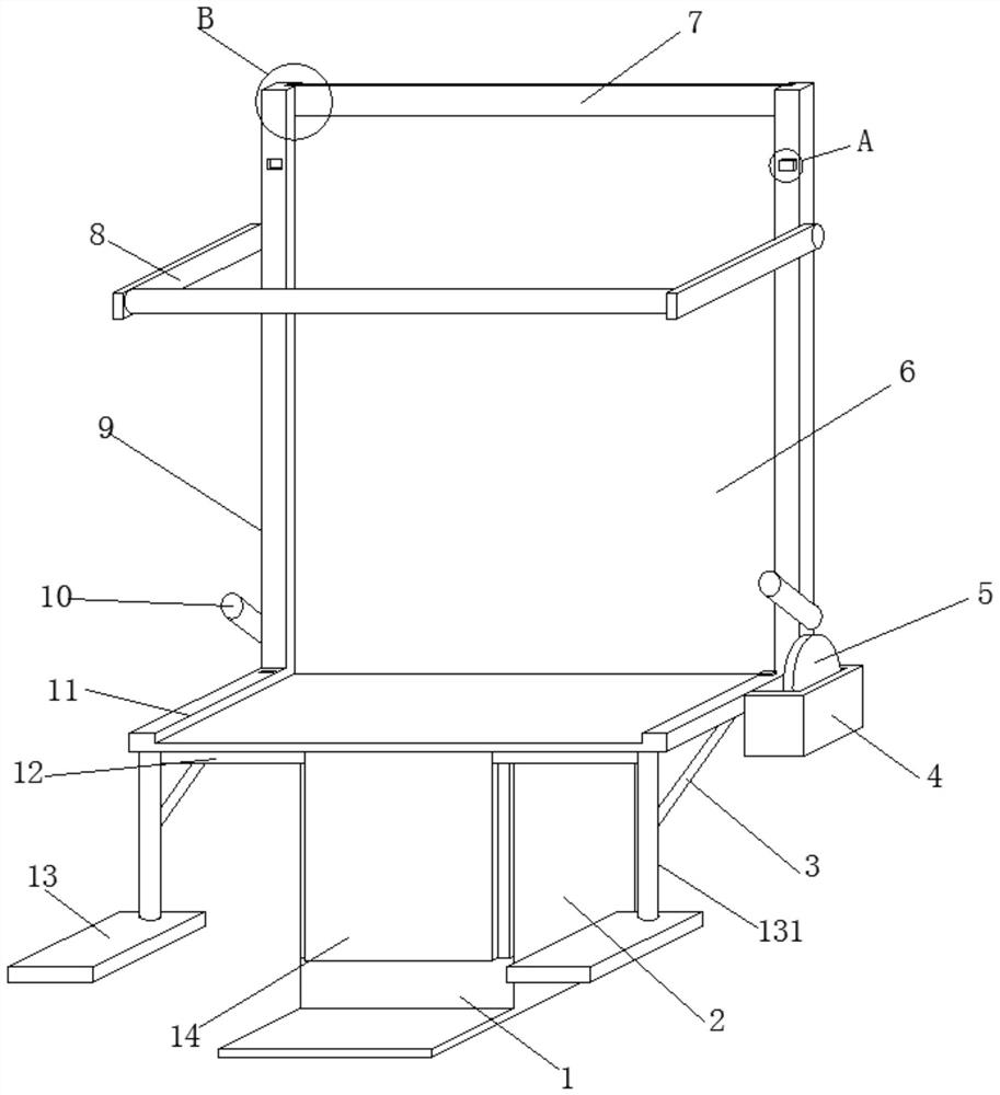 Adjustable normal delivery birth table facilitating lying-down of a puerpera and used for the obstetrics and gynecology department and a use method of the adjustable normal delivery birth table