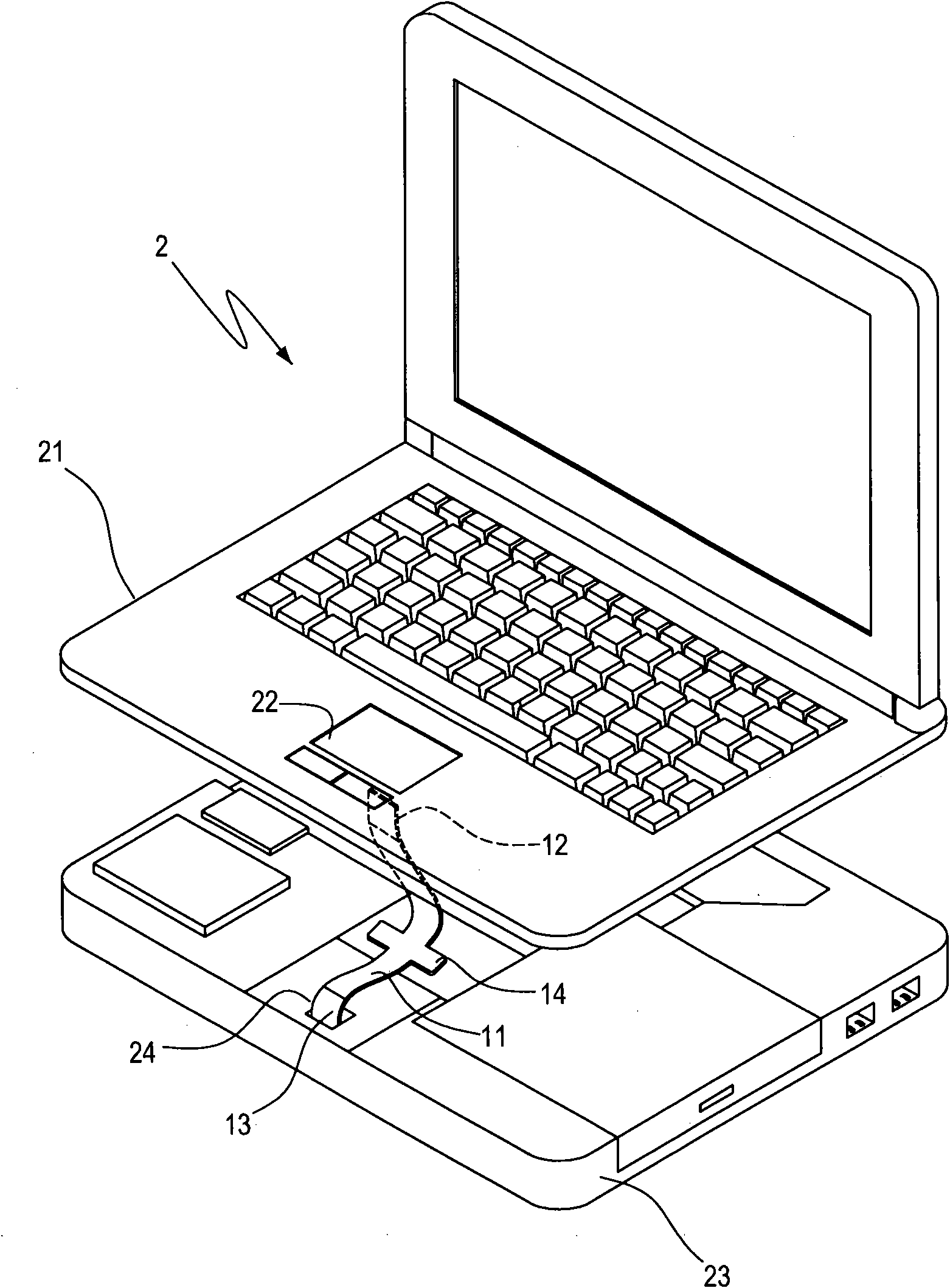 Flexible flat cable structure