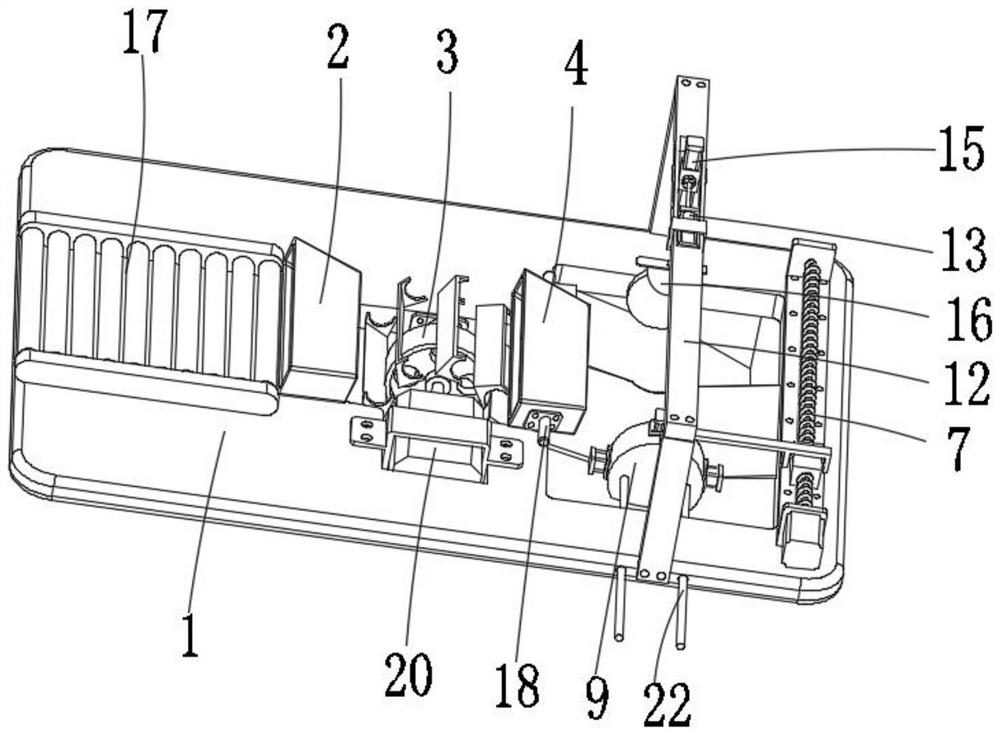 A fixed-width cutting device for film packaging sticking line production