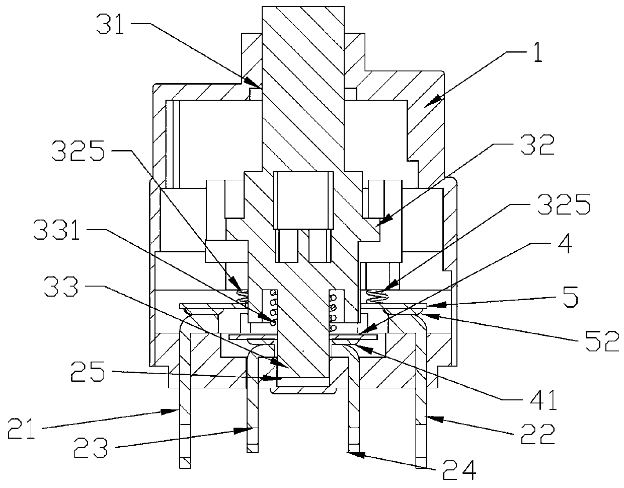 Water level gauge switch valve for intelligent water conservancy system