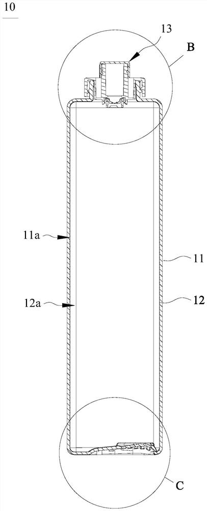 Detergent containing device, detergent putting structure and clothes processing equipment