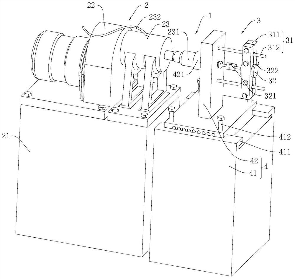 Device for testing relationship between tightening torque and angular displacement of pipe joint