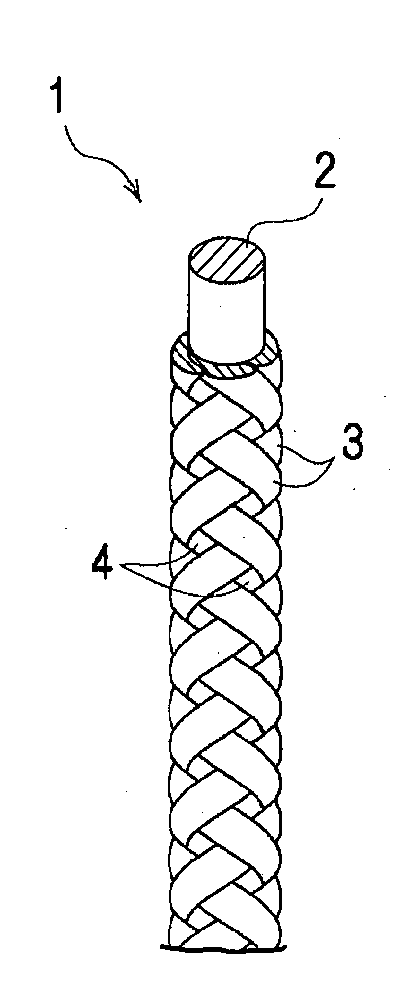 Colored yarn object, process for producing the same, and fishing line