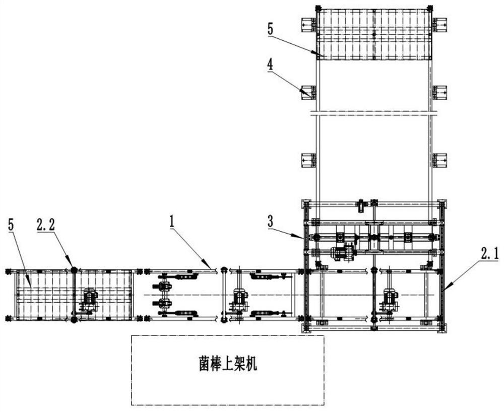 Grid frame storage and automatic conveying device