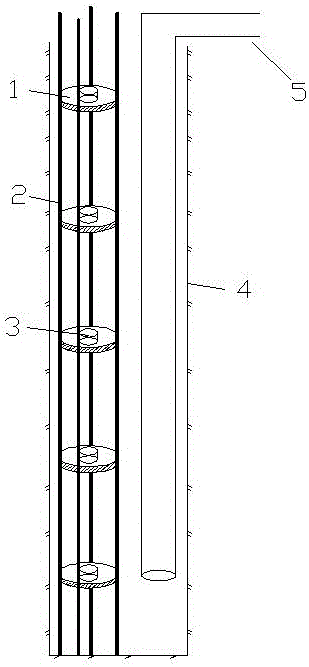 A detachable in-hole instrument calibration positioning embedding device