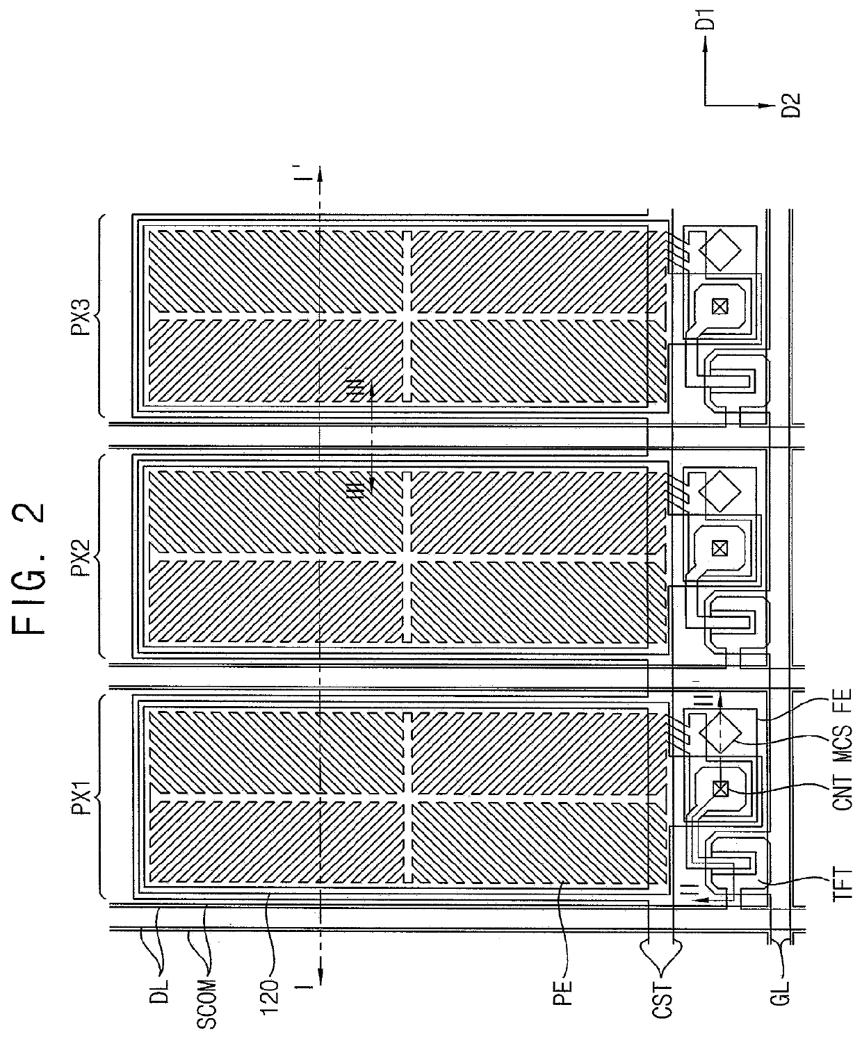 Display apparatus comprising a color conversion pattern and a light blocking pattern disposed on a data pattern of a thin film transistor