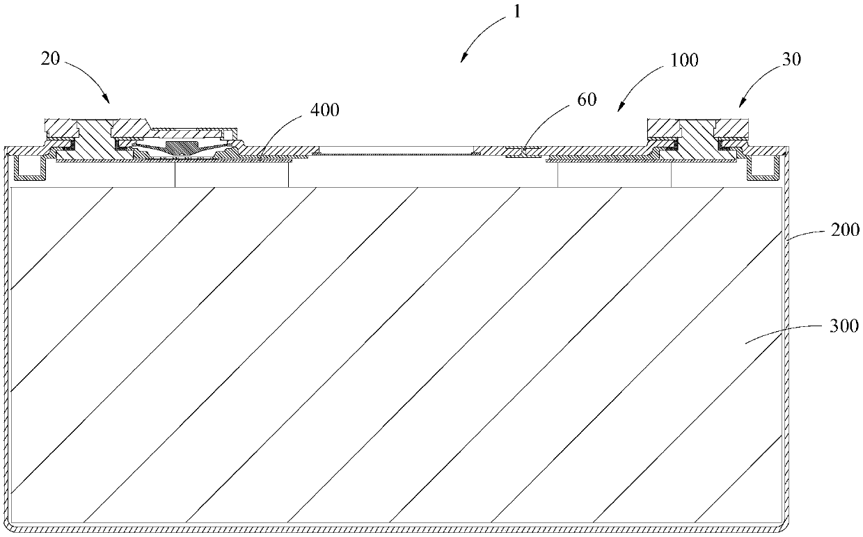 Top cover assembly of secondary battery and secondary battery