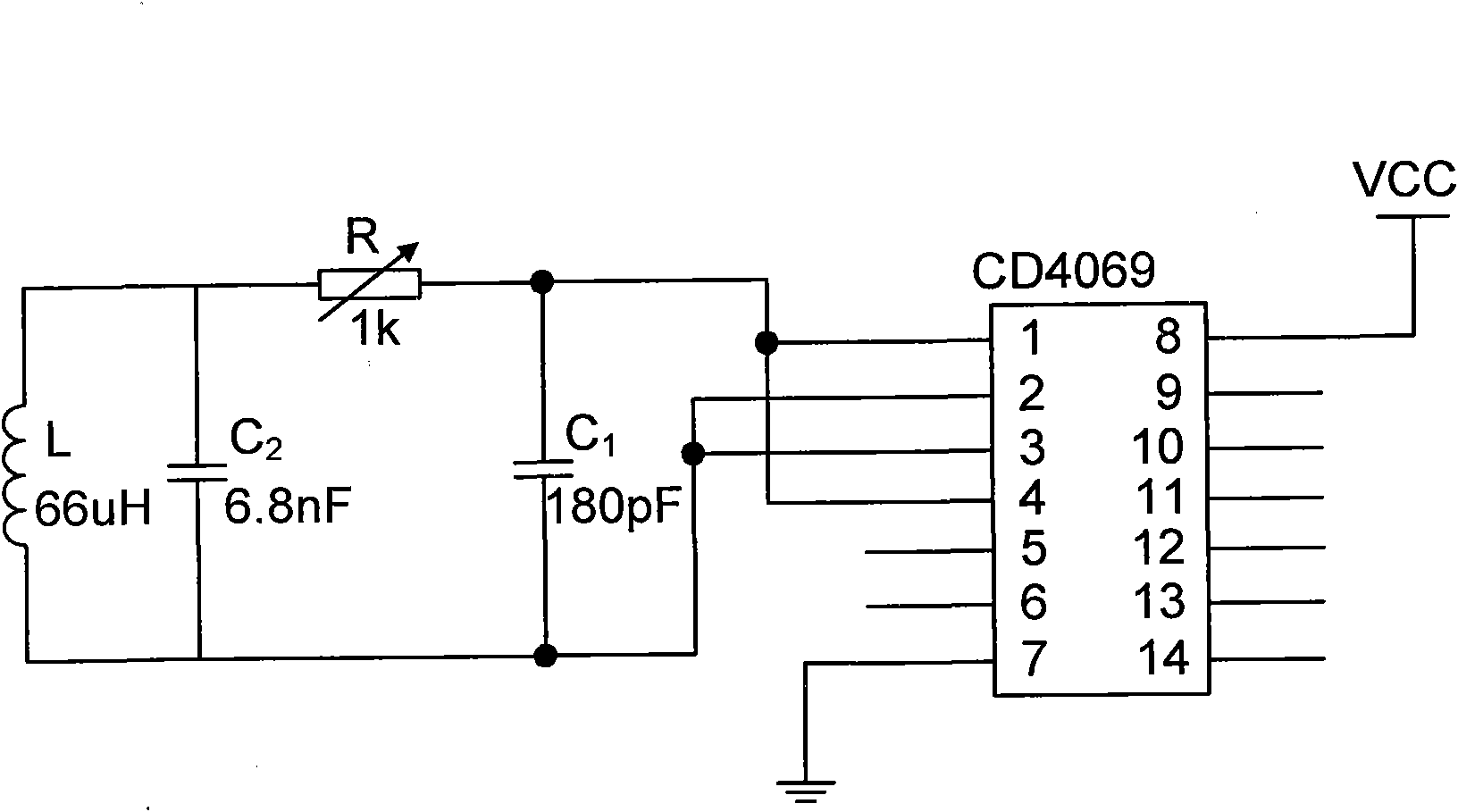 CMOS (Complementary Metal-Oxide-Semiconductor) inverter pair based method and circuit for designing high-speed chaotic oscillator