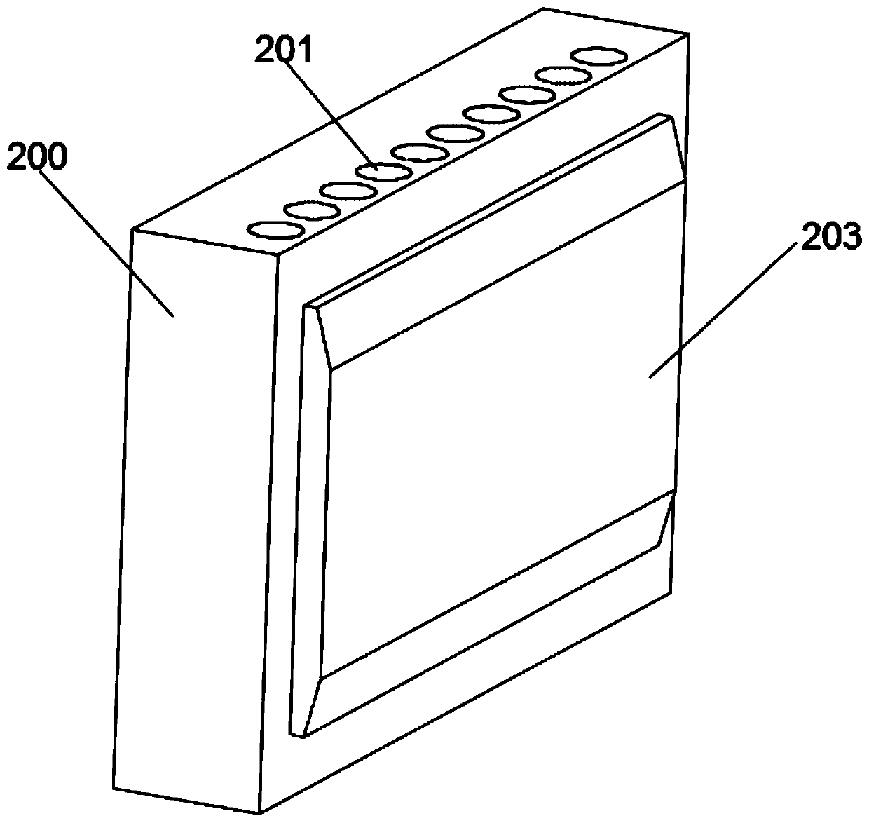 Modular assembly-type civil power distribution box