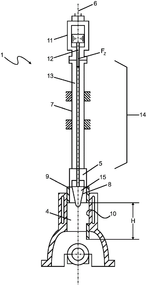 Advancing device for generating a secondary advancing movement of a tool