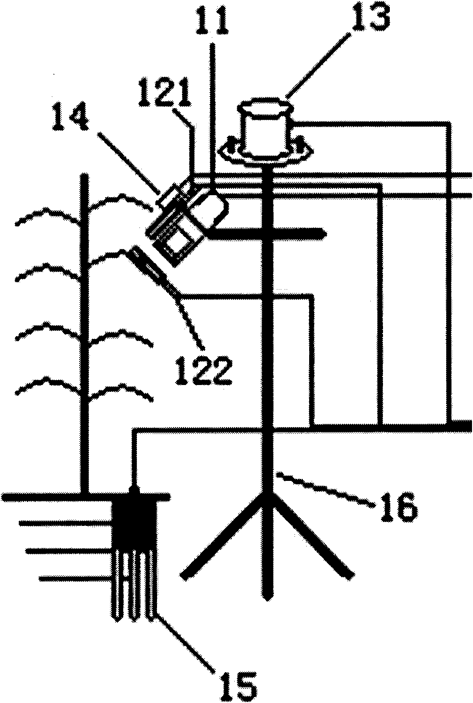 Crop moisture detection device based on sensors