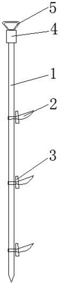 Deep soil sampling and sample separation detection method