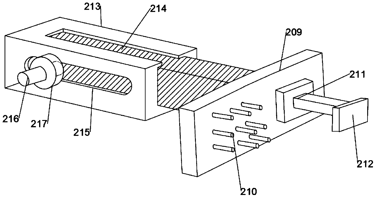 High-speed servo motor side pushing mechanism of intelligent box supply assembly line and side pushing method