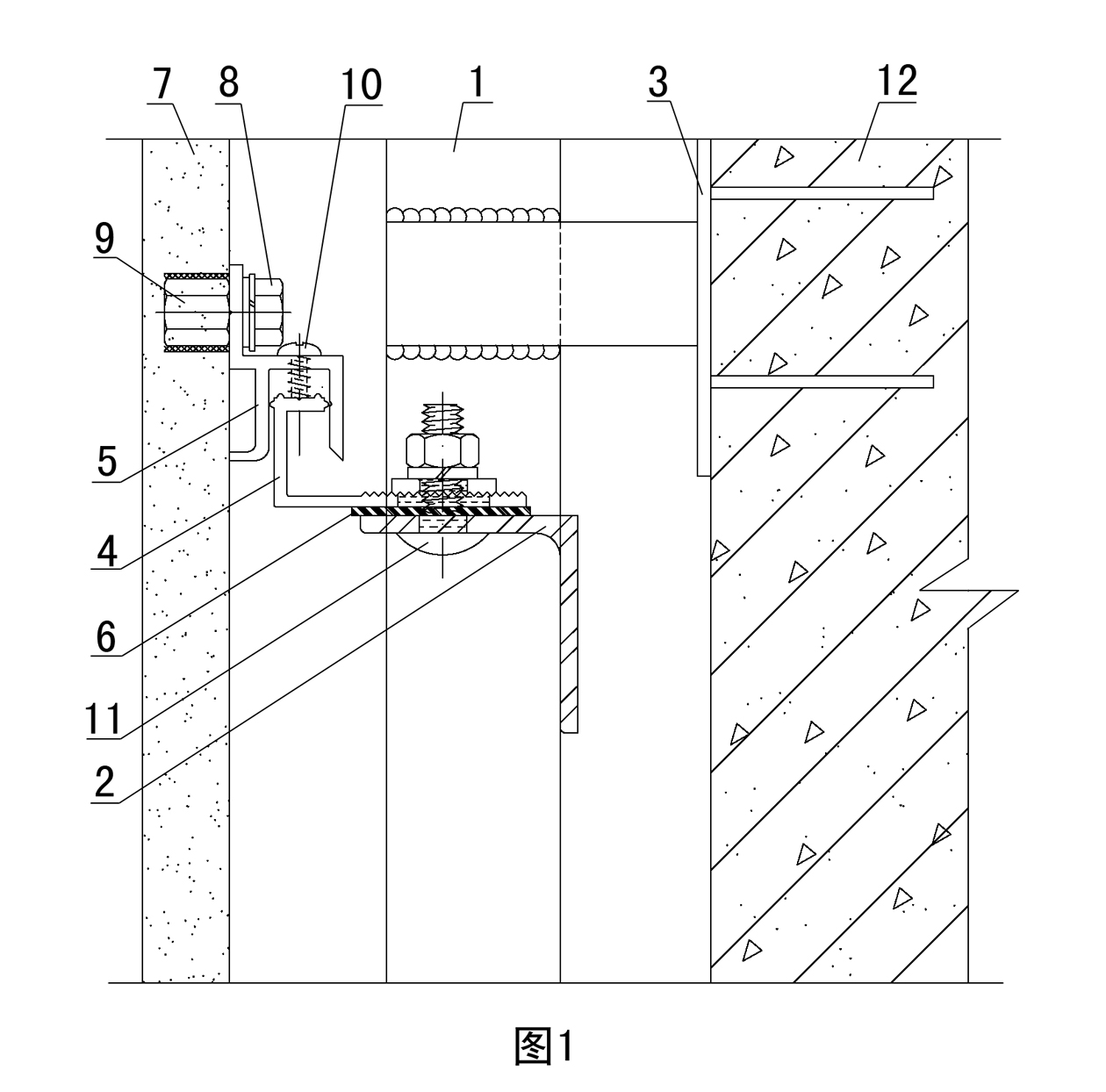 Three-dimensionally adjustable disconnectable curtain wall connecting device and construction method thereof