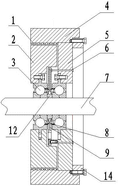 An oil-air lubricated bearing seat with two-way nozzles and its application method