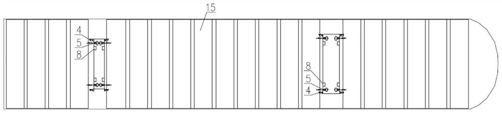 Fire safety system and fire extinguishing method for container ship deck container stacking area