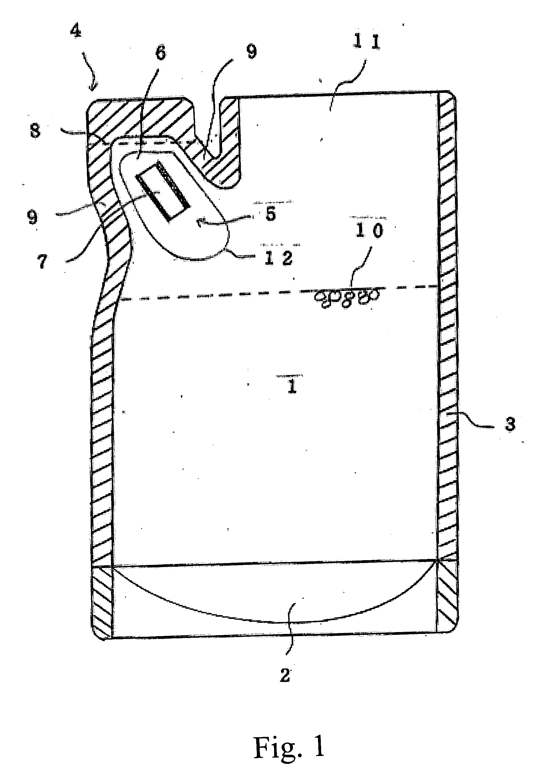 Pouch for storing granules