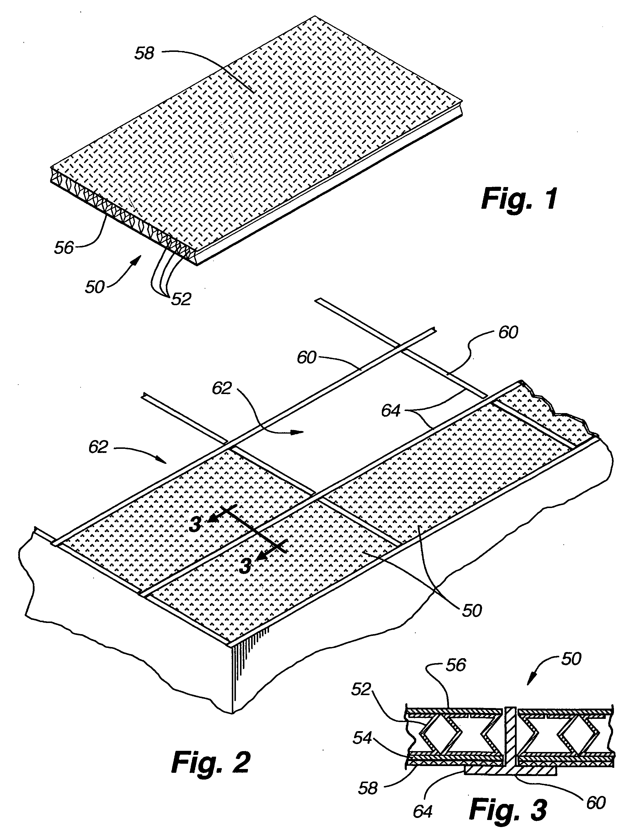Method of manufacturing a compressible structural panel with reinforcing dividers
