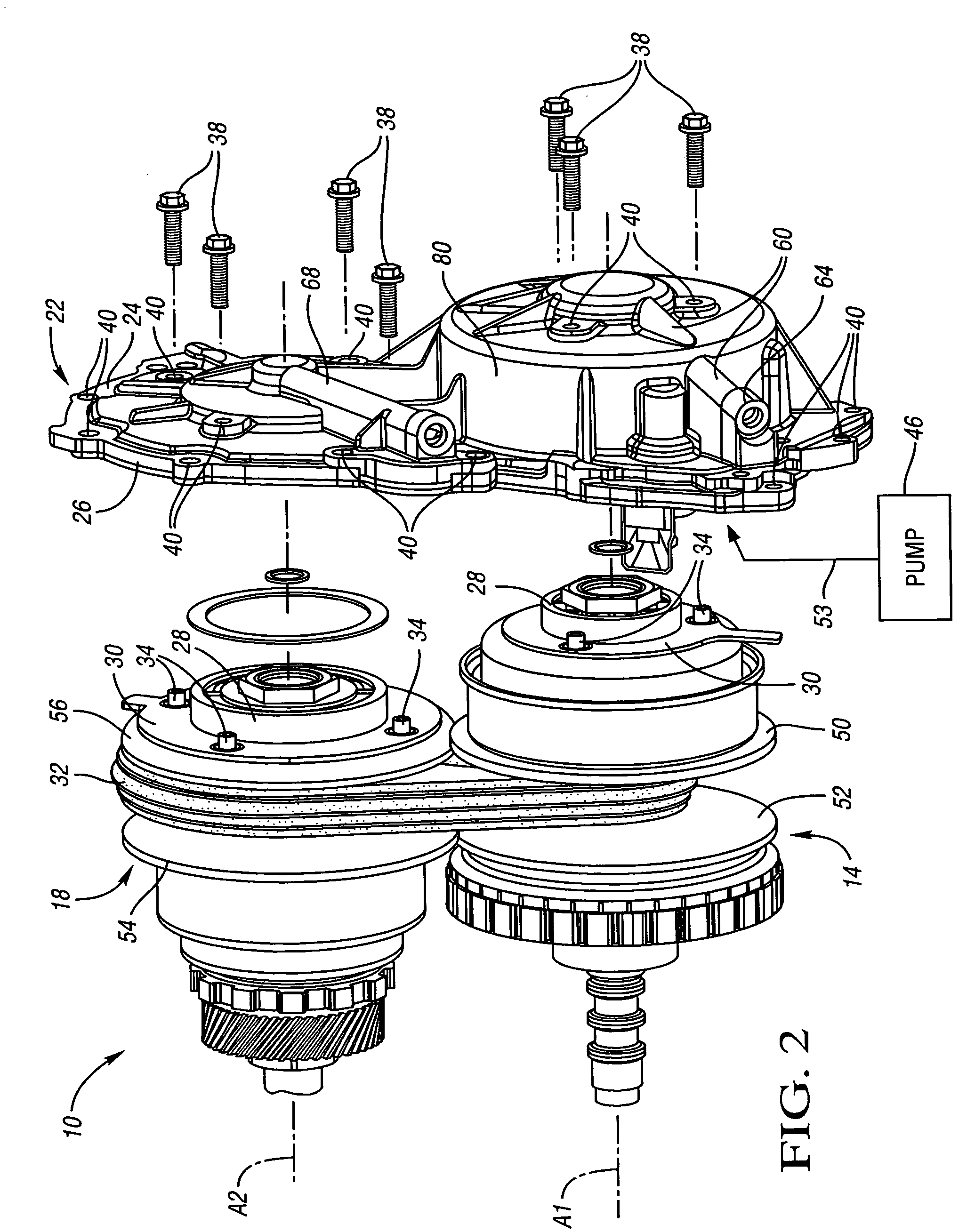 Transmission case cover with radial inflow channel