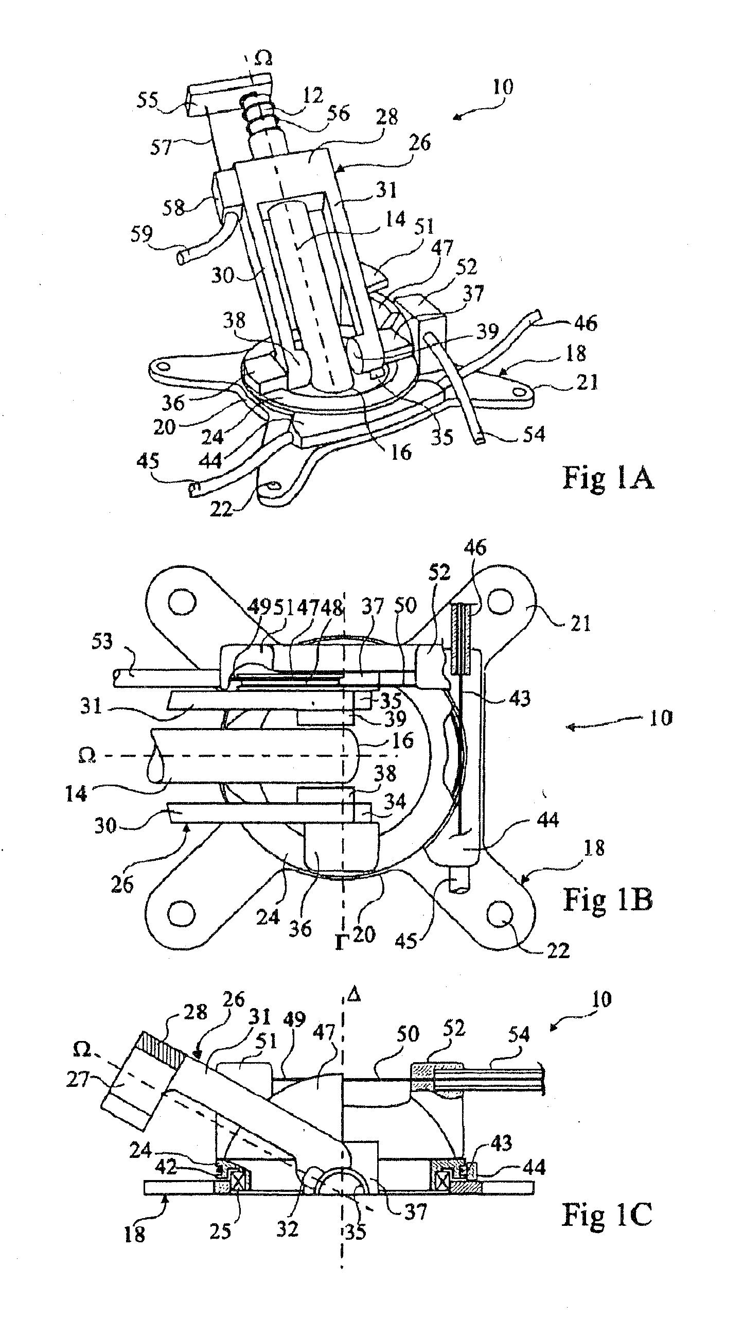 System for positioning on a patient an observation and/or intervention device