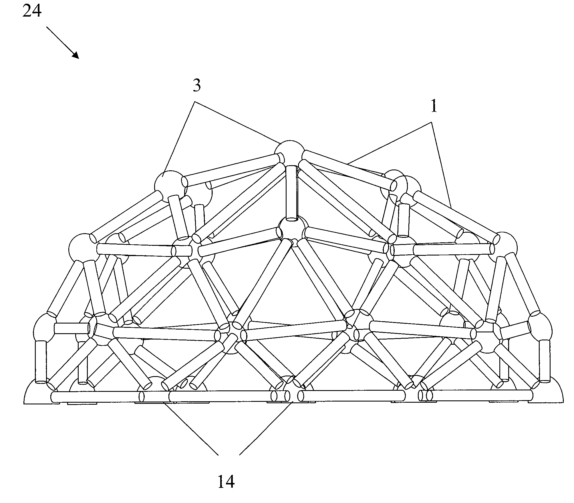 Space frame hub joint