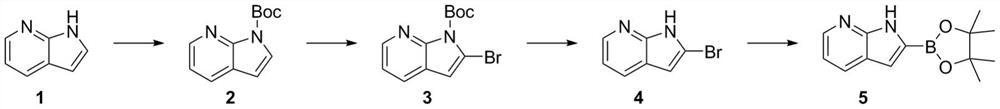 Synthesis method of 1H-pyrrolo[2,3-b]pyridine-2-boronic acid pinacol ester