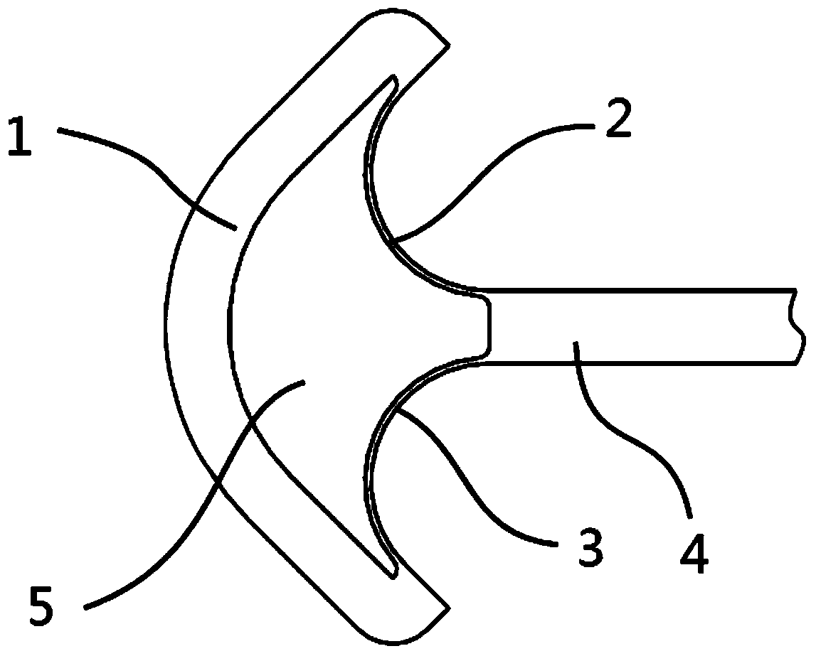 Double-leaf spring type shaftless drift soft joint