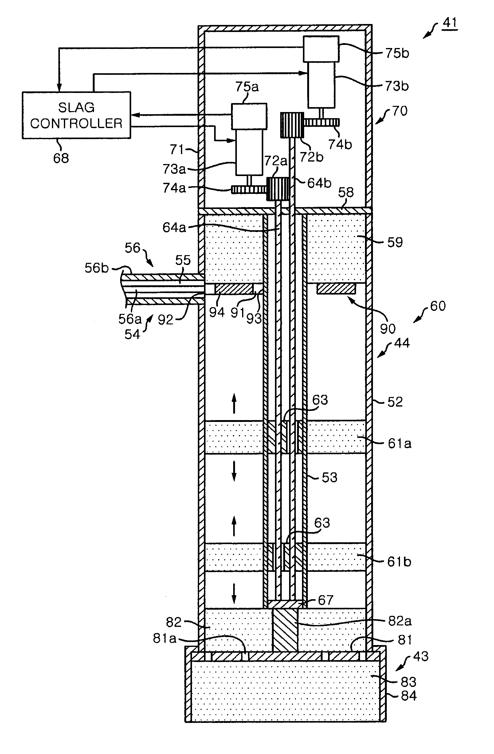 Electromagnetic-radiation power-supply mechanism for exciting a coaxial waveguide by using first and second poles and a ring-shaped reflection portion