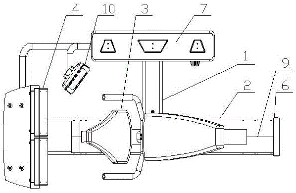 Leg kicking training device with buffer force-measuring system