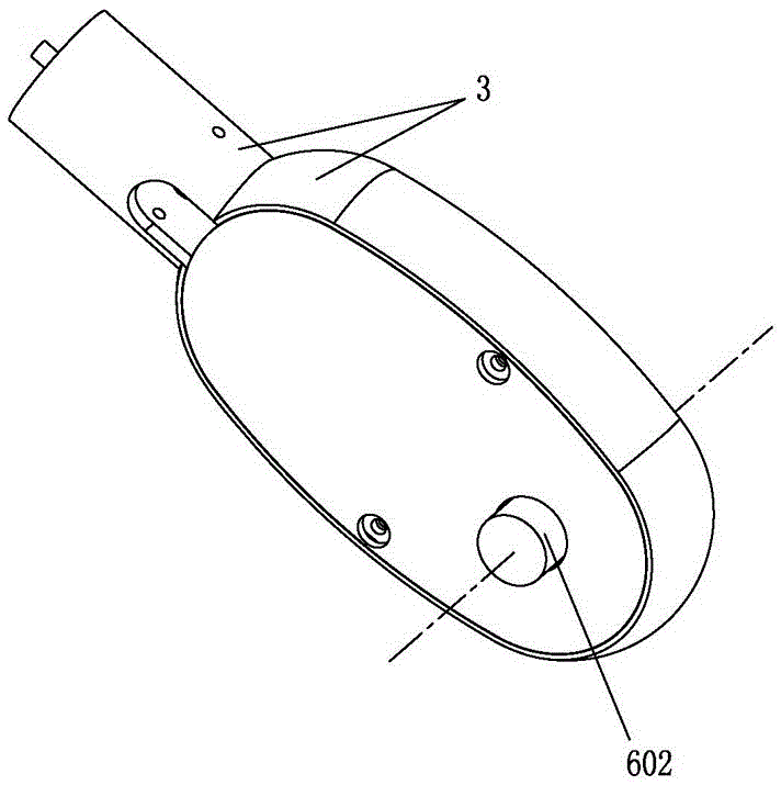 Chair headrest adjustable by swinging