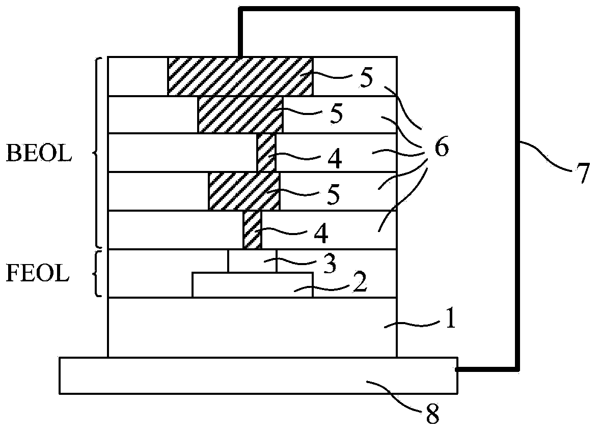 A packaging structure of a low-k chip and a manufacturing method thereof