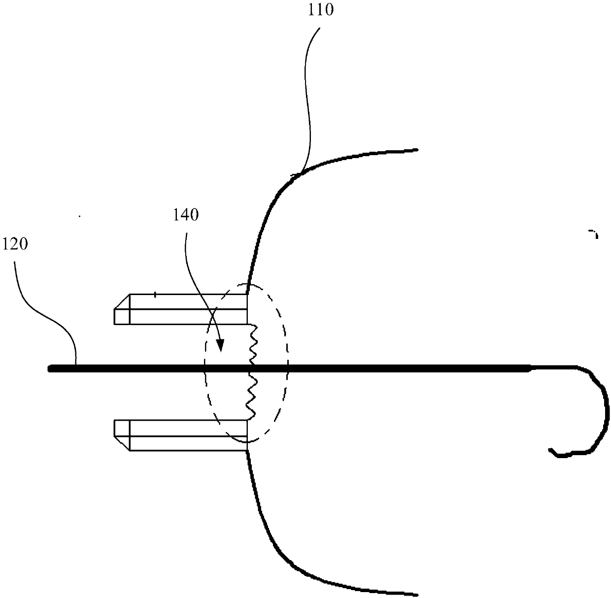 Left auricle occluder and occluding device