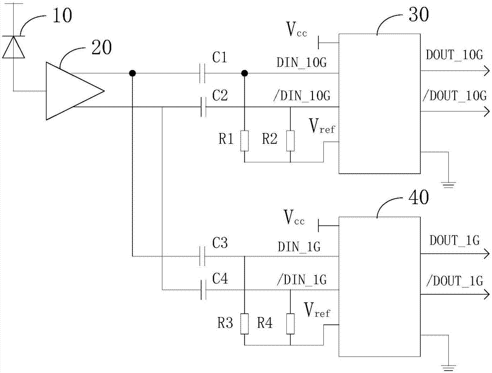 Burst optical signal receiving circuit and optical module
