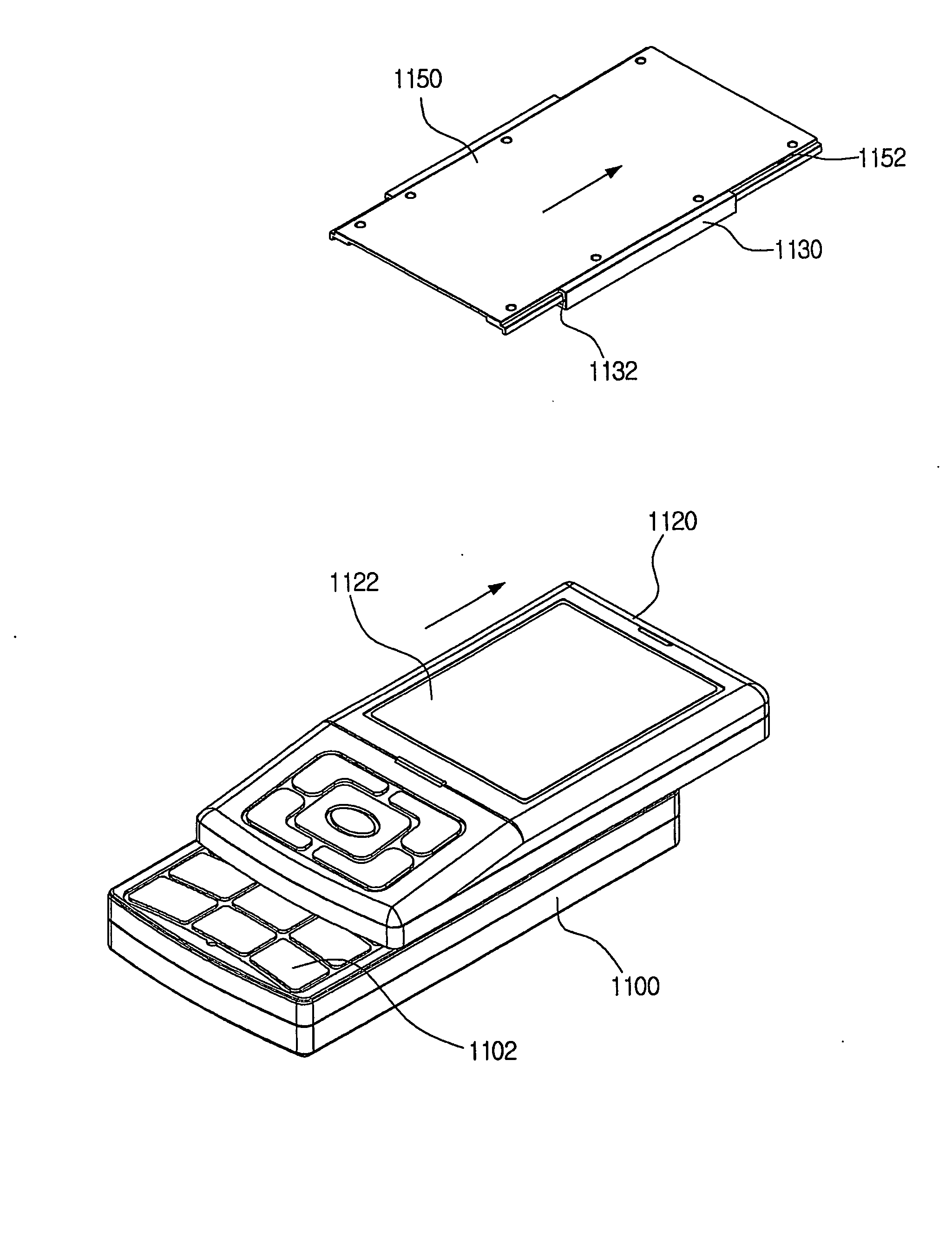 Sliding opening and closing device and a portalbe terminal having the same