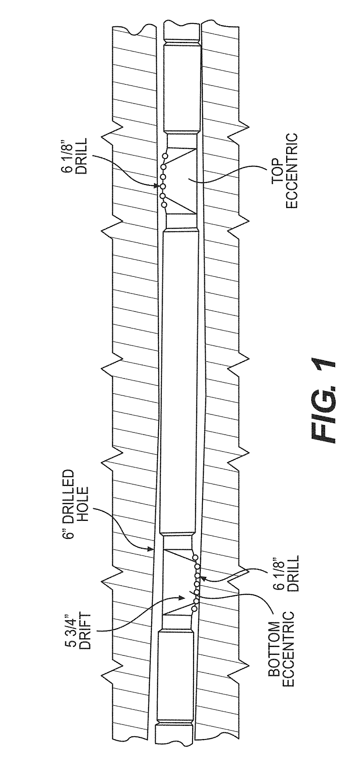 Method and apparatus for steering a drill string and reaming well bore surfaces nearer the center of drift