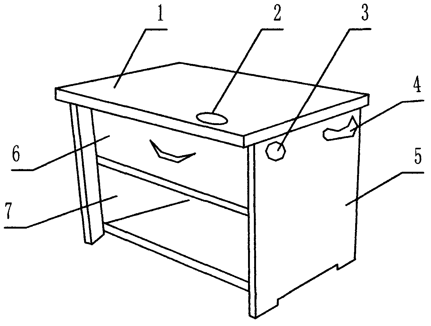 Intelligent hall seat cabinet for the old