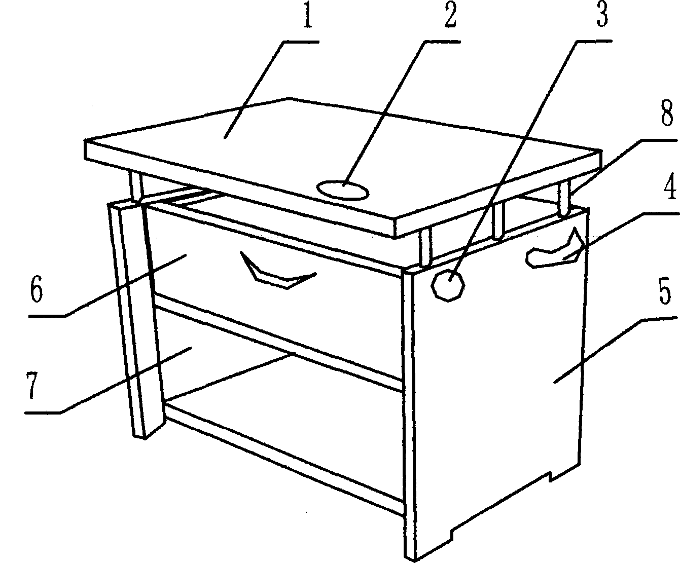 Intelligent hall seat cabinet for the old